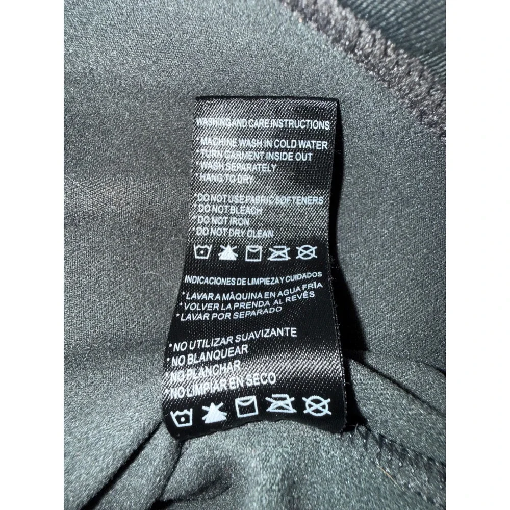 Paradox Mens Quarter Zip Pullover Charcoal Gray Active Performance‎ Top Small